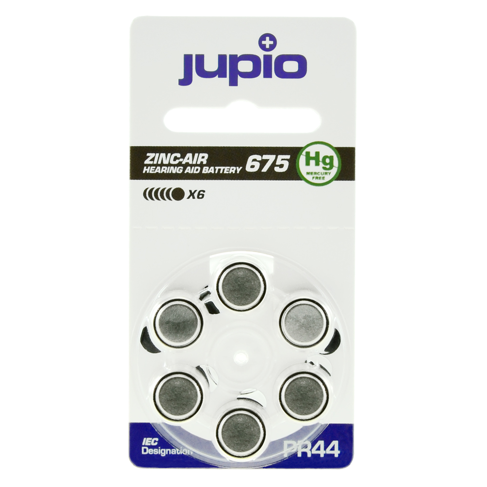 Hearing Aid 675 Zinc Air Blue PR44 6 pcs