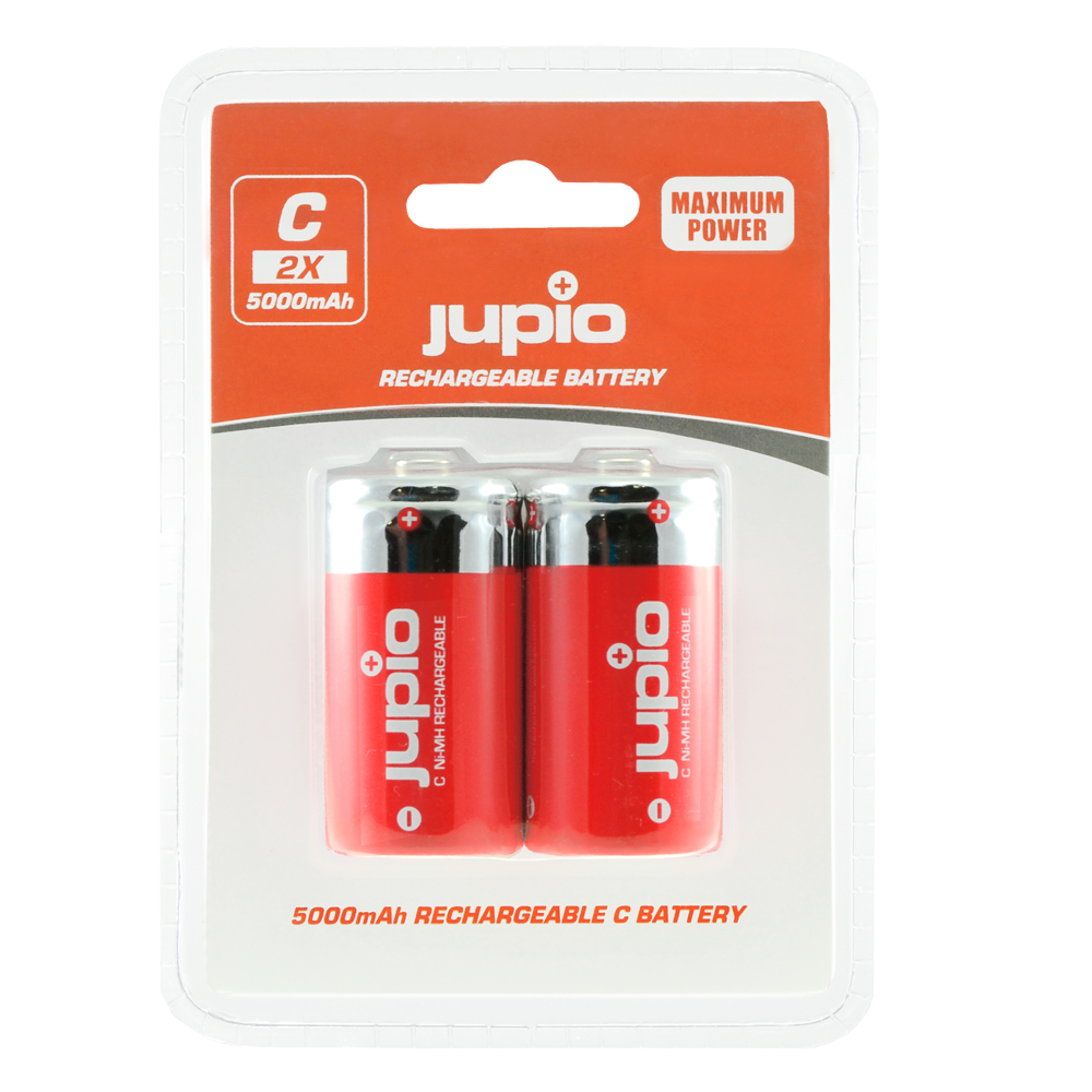 Rechargeable Batteries C 5000mAh 2 pcs 