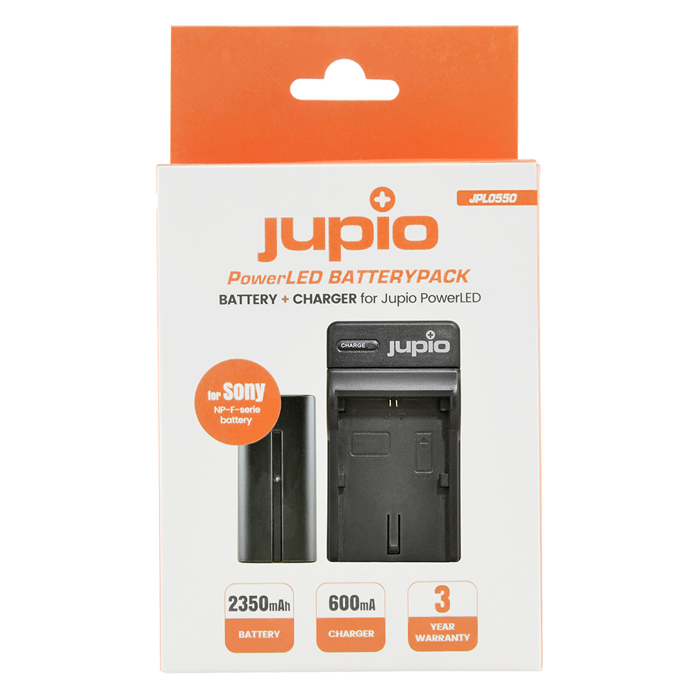 Jupio PowerLED Batterypack F550 + Charger (EU/UK)