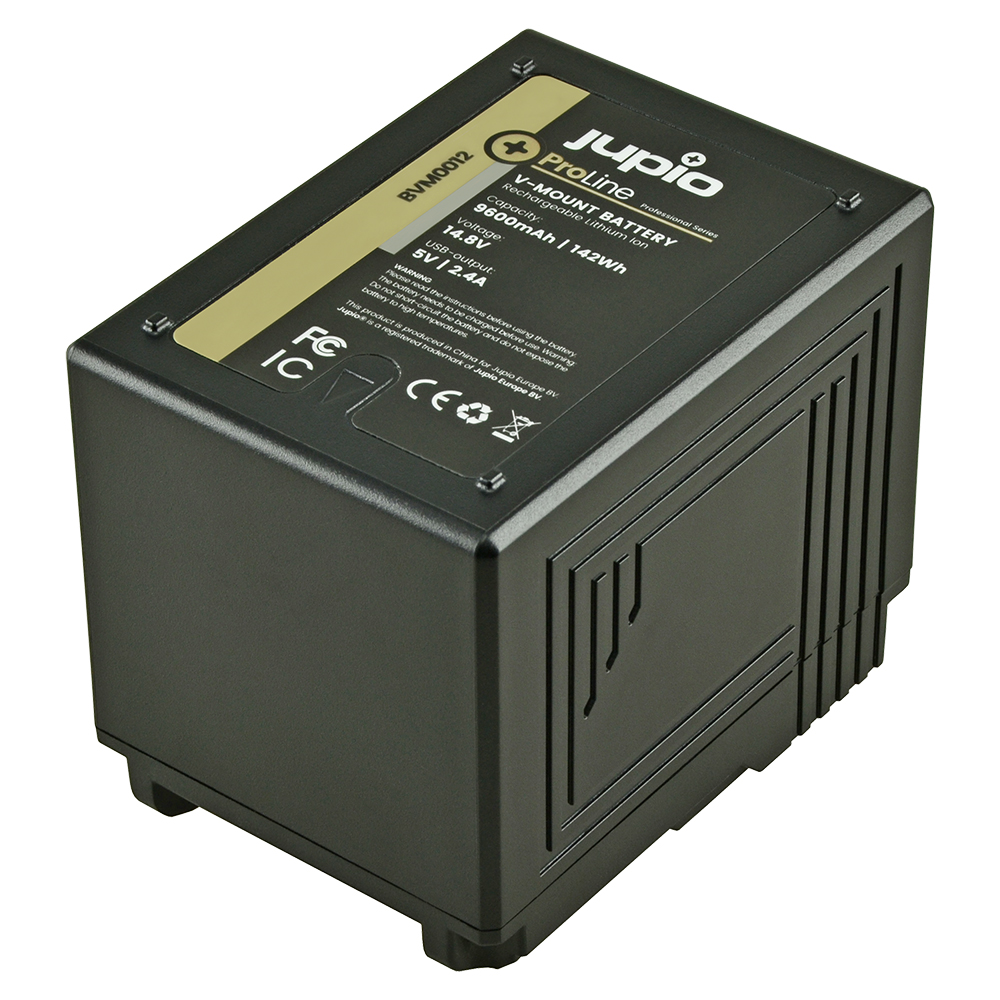 V-Mount battery (RED Raven/Dragon/...) 14.8v 9600mAh (142Wh) - LED Indicator, D-Tap and USB 5v DC Output