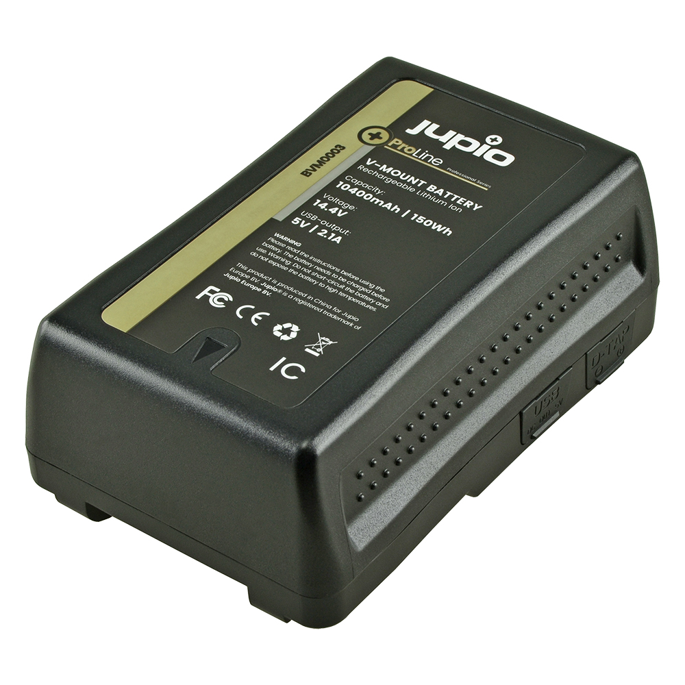 V-Mount battery LED Indicator 14.4v 10400mAh (150Wh) - D-Tap and USB 5v DC Output
