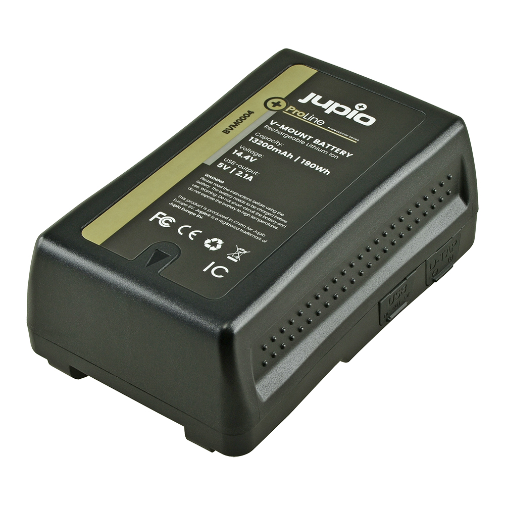 V-Mount battery LED Indicator 14.4v 13200mAh (190Wh) - D-Tap and USB 5v DC Output