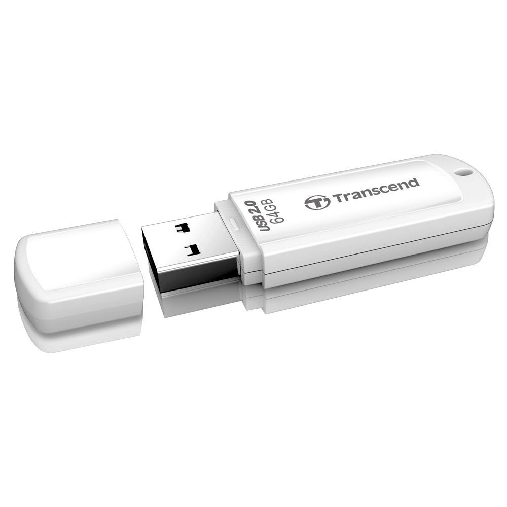 Transcend 64GB USB Stick JetFlash 370 White (USB 2.0)