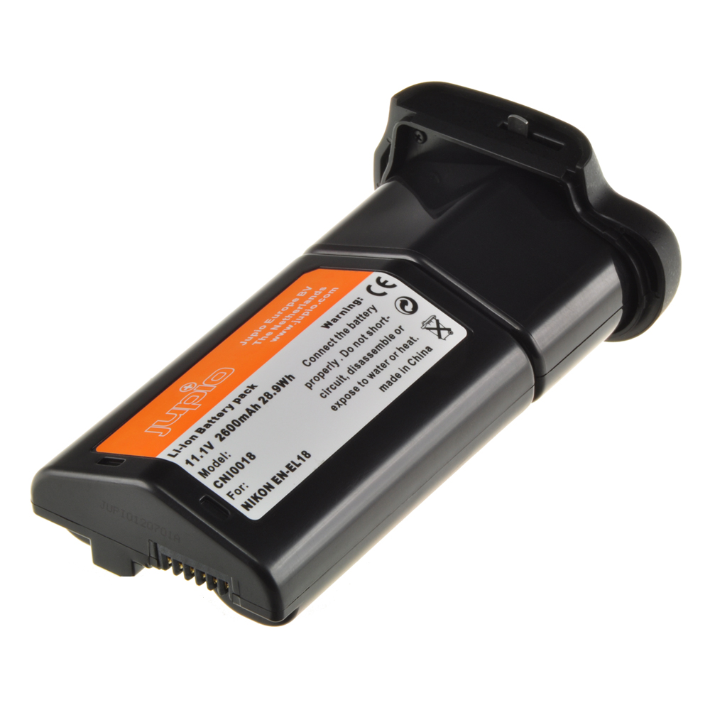 EN-EL18A 2600mAh for MB-D12/MB-D17 Batterygrip incl. adapter & car charger