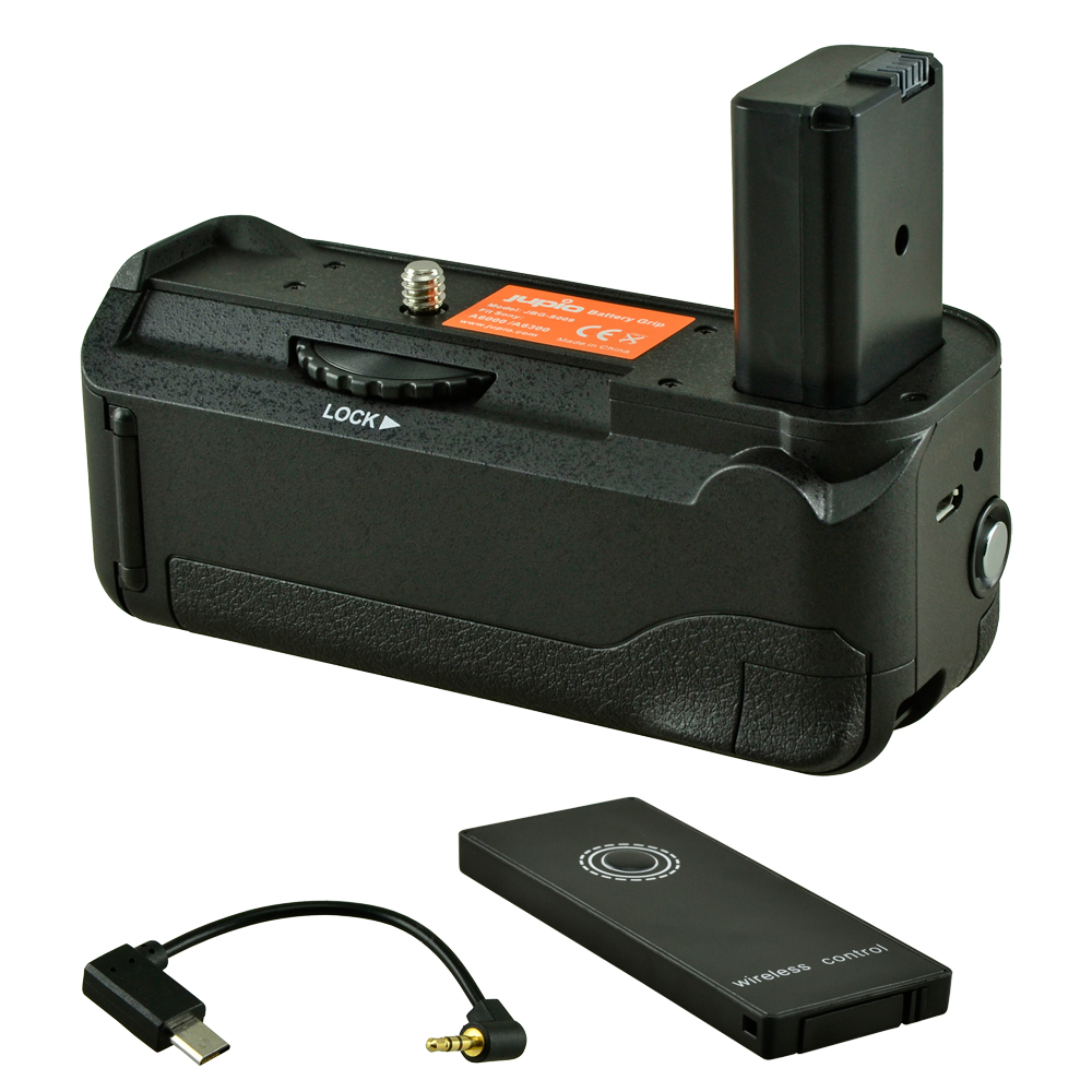 Battery Grip voor Sony A6000 / A6300 / A6400 + kabel
